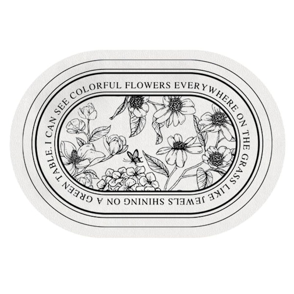 Imuva ja pehme tyyny, kevyt ylellinen soikea kylpyhuoneen lattiamatto, oviaukon matto, wc-matto