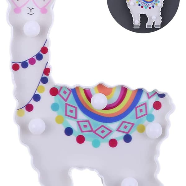 Natlys til hjemmet Alpaca Lama LED-lampe lys dekorative KLB
