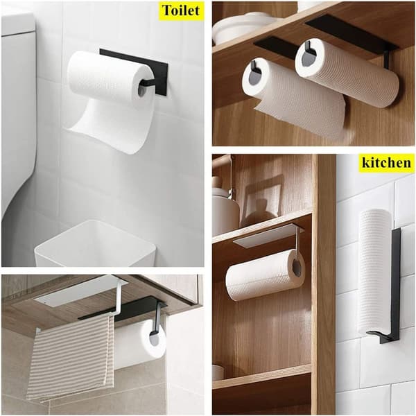 Køkkenrulleholder, multifunktionel papirrullerholder i 304 rustfrit stål