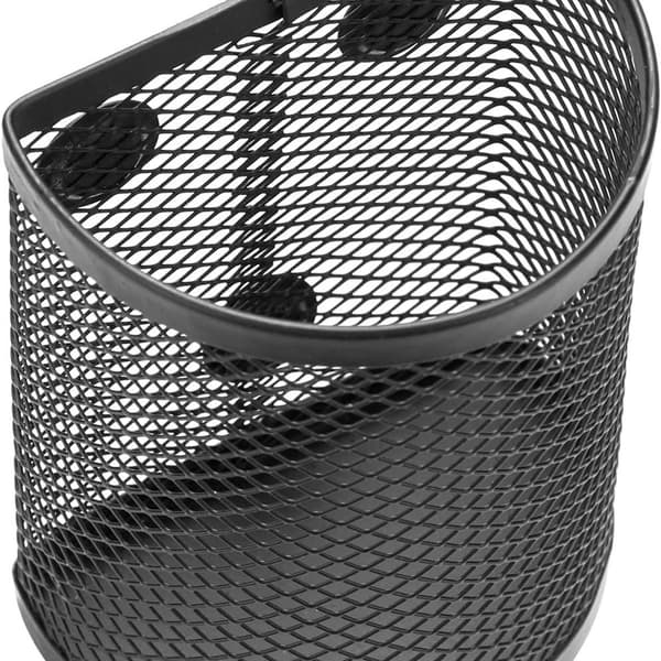 Magnetisk Penneholder 2 Rum Mesh Rustfrit Stål Rund Pakke med 2 KLB