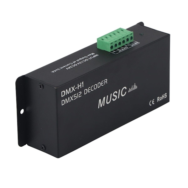 3-kanals DMX-dekoder, justerbar RGB-dæmpning LED-dekoder KLB