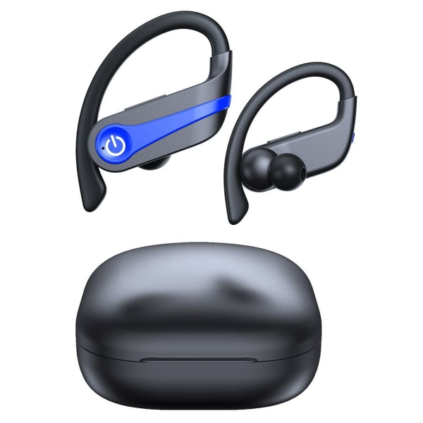 Trådlösa hörlurar, Bluetooth 5.1 Sport trådlösa hörlurar Blå