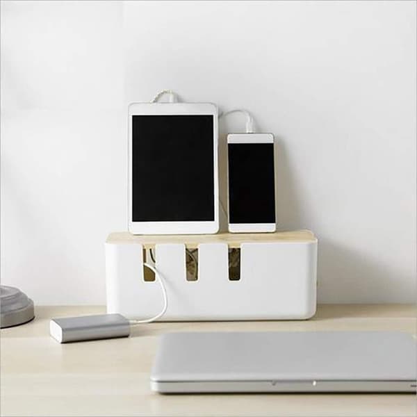 Kabelbox, kabelhanteringsbox, kabellagring, kabelorganiseringsbox