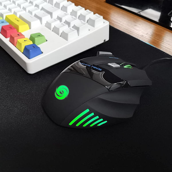 Kablet Gaming Mus 5500 DPI 7 Knapper Desktop Computer Notebook