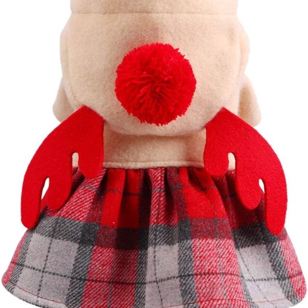 Jul husdjur hund tomte kostym kläder för vinter varm KLB
