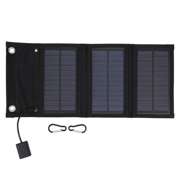 Bærbar solcellelader, foldbart solpanel, 15W solenergibank