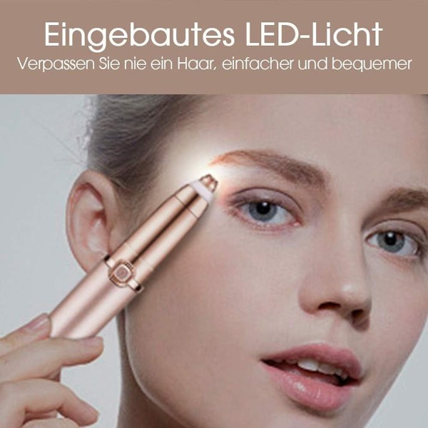 Øjenbryns trimmer, elektrisk øjenbryns barbermaskine, smertefri trimmer KLB
