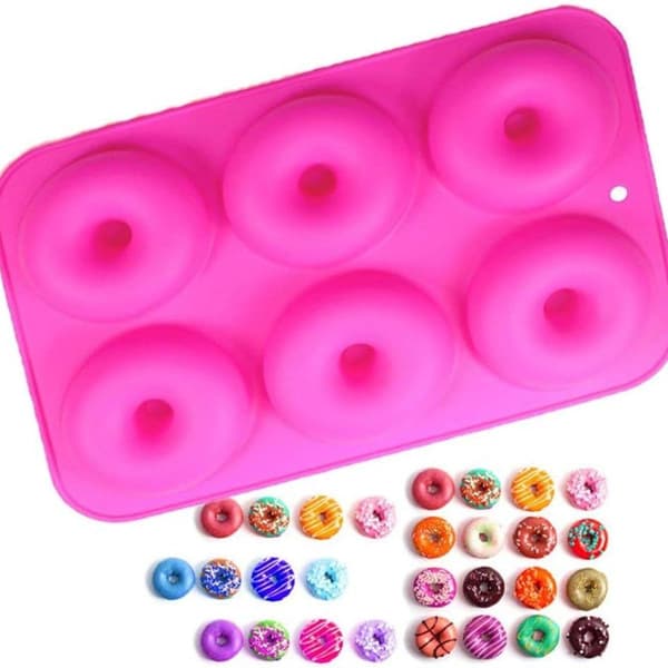 Cavity silikone donutforme sæt med 2 non-stick bageforme til producenter KLB