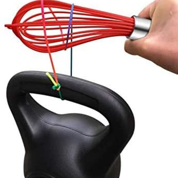 3-pack mycket robusta silikonvispar med ballongtråd. 3-pack röda KLB