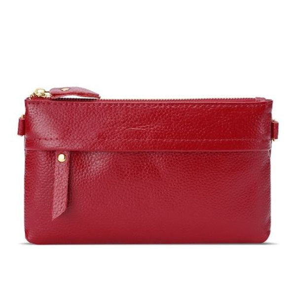 Naisten vino crossbody-puhelinlompakko (tummanpunainen)