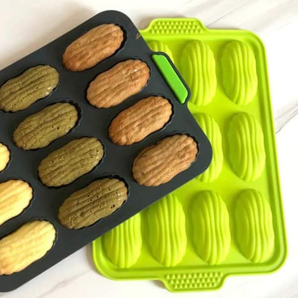 Mini baguette bageplade, 34,5 x 24 cm, non-stick, grøn KLB