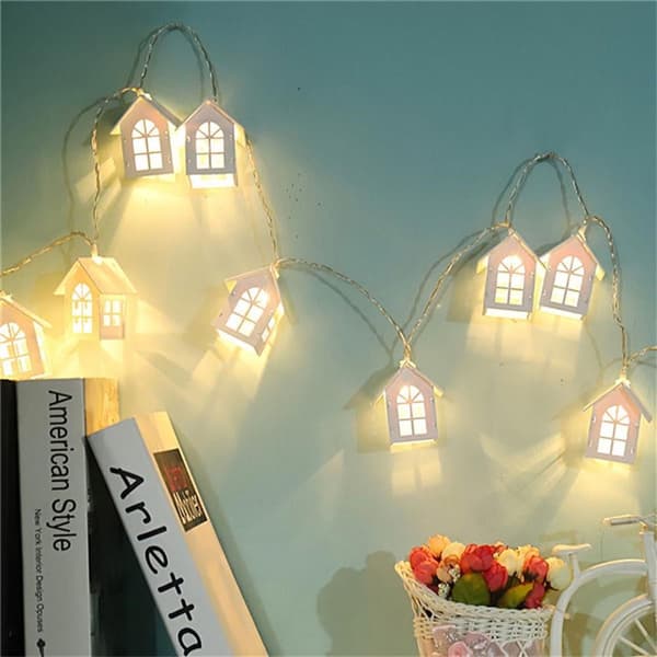 LED Julbelysning Liten Husform Stränglampor Jul KLB