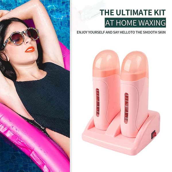 Ny effektiv elektrisk rulleepilatorpatron Dobbelt Pink