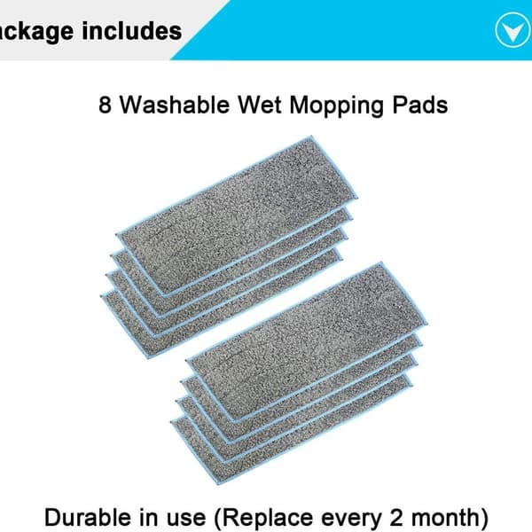 Tilbehør Erstatning Våte Mopping Pads Vaskbare Pads Pads for Braava Jet M6