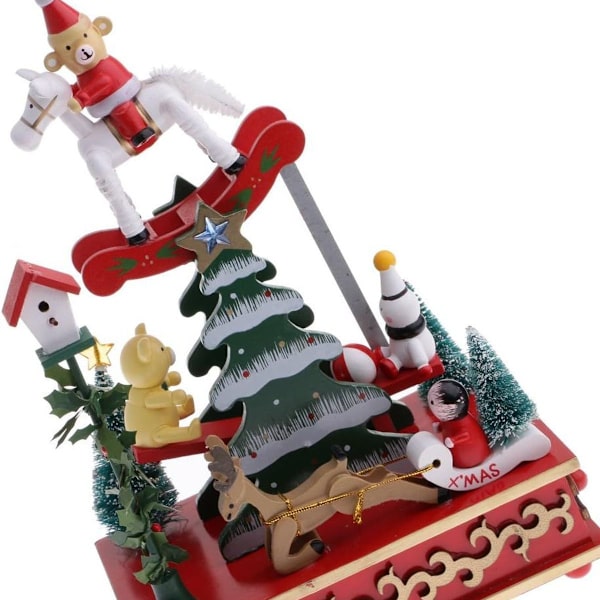 Julmusikbox Julgran Jultomte Barnleksaker, Set med 4 KLB