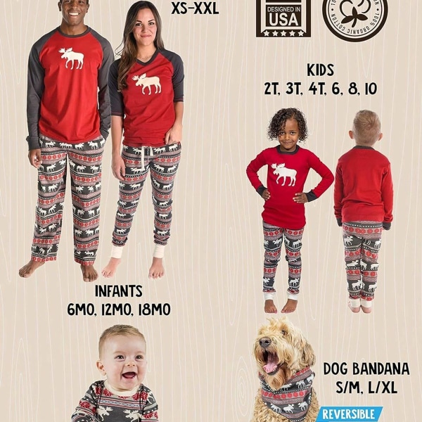 Lazy One Julepyjamasæt, Matchende familiepyjamas til KLB