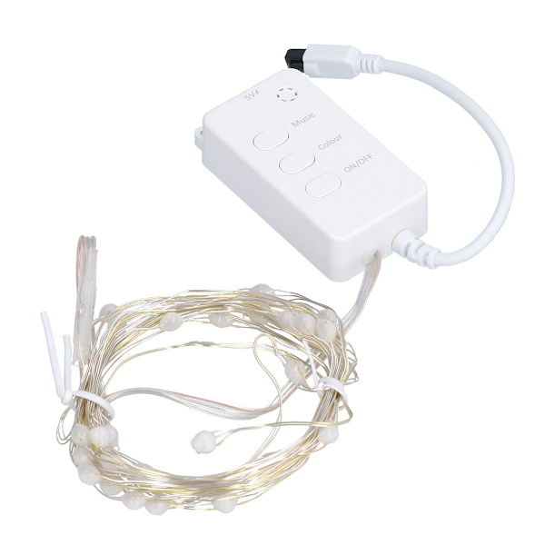 3m 30 LED-ljusslinga Bluetooth koppartrådslampor med fjärrkontroll KLB