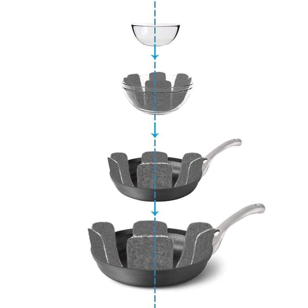 2-pack grytunderlägg, grytskydd/stapelbara grytskydd/ KLB