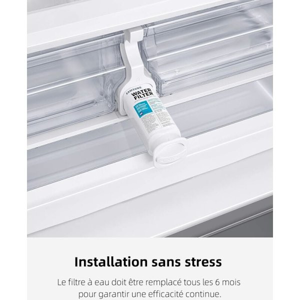 DA97-17376B Kjøleskap Vannfilter Kompatibel med Samsung HAF-QIN/EXP, HAF-QIN, DA97-08006C, RF28R7351Xenon, RF23M8070backpack, WS645A (1PCS) KLB