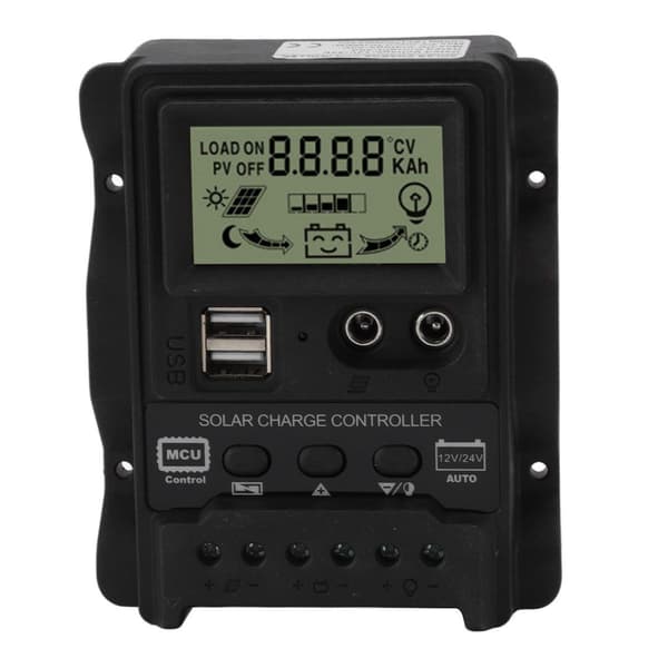 K1688 PWM dobbelt DC solcelleladeregulator med sort hus KLB