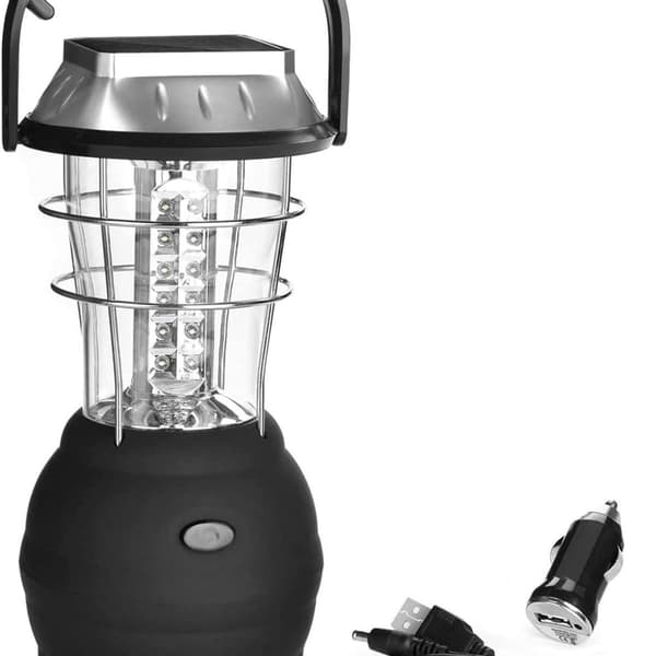 Solcellelykt, ultraklar LED-campinglys, 2 justerbare lysmoduser, 5 lademoduser