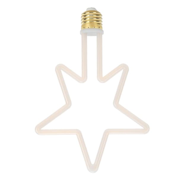 LED dekorationslampe E27/2700K 8W 5-spidset stjernelys KLB