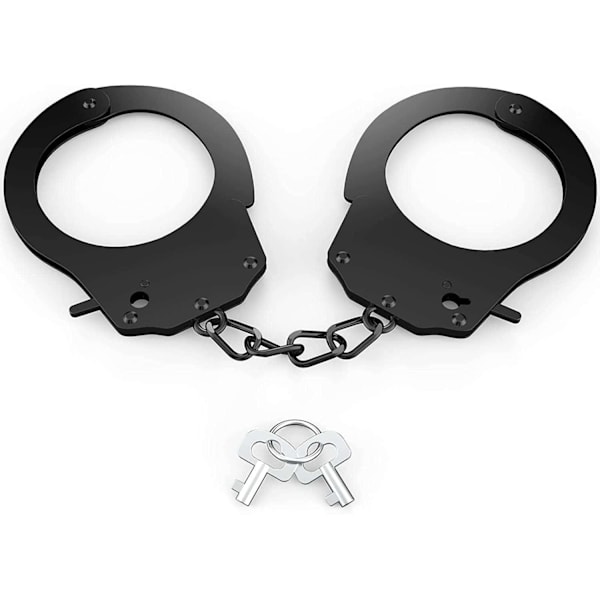 Professionella handbojor, metallhandbojor med nycklar Barnleksak Metallhandbojor Tillbehör Handfängslade låtsasleksaker Rekvisita Kostym Cosplay Hjälte Spel