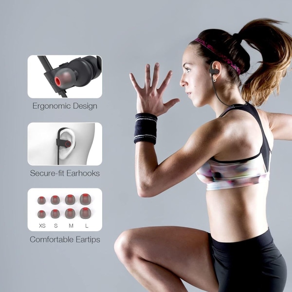 Bluetooth-kuulokkeet urheiluun, Bluetooth-kuulokkeet kaapelilla, workout KLB