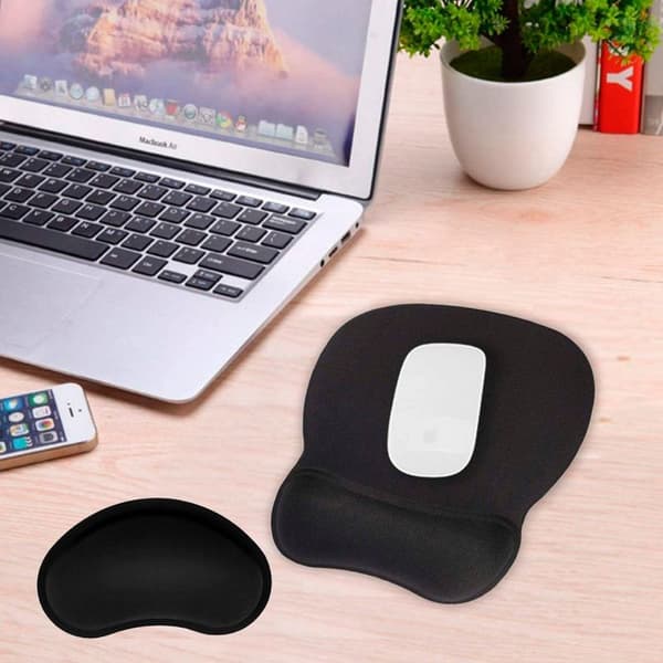 2-delad musmatta med handledsstöd, ergonomiskt handledsstöd för mus