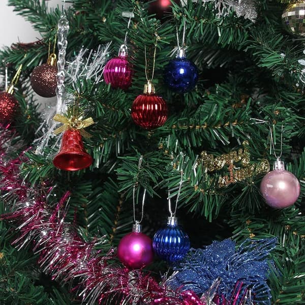36 stk. Uknuselige julekugler sorte KLB