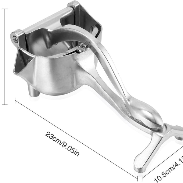 Manuell fruktjuicer i rustfritt stål, holdbar