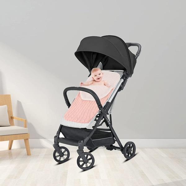 Baby vastasyntyneen neulottu kapalohuopa-makuupussi rattaille, rattaille, KLB