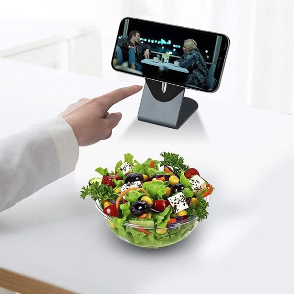 Stativ for iPhone 12, holder, mobiltelefonholder for skrivebord grå