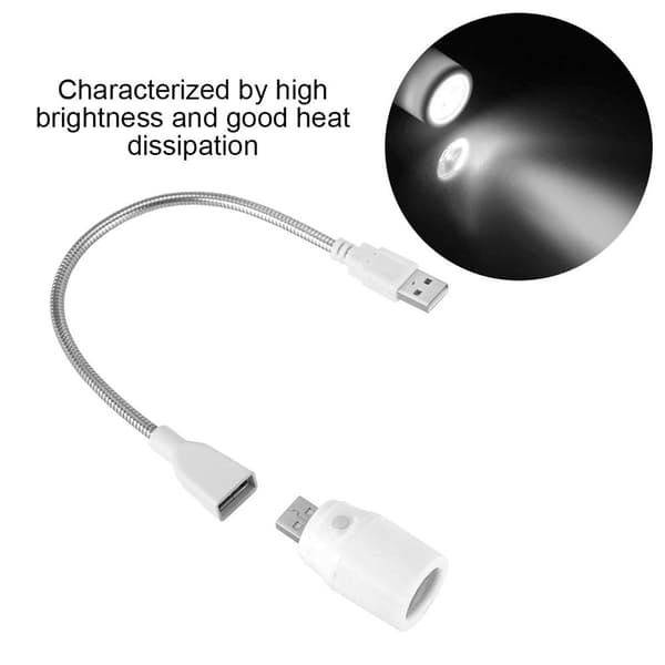 5V 1W langvarig plast mini USB LED-lampe for studie KLB