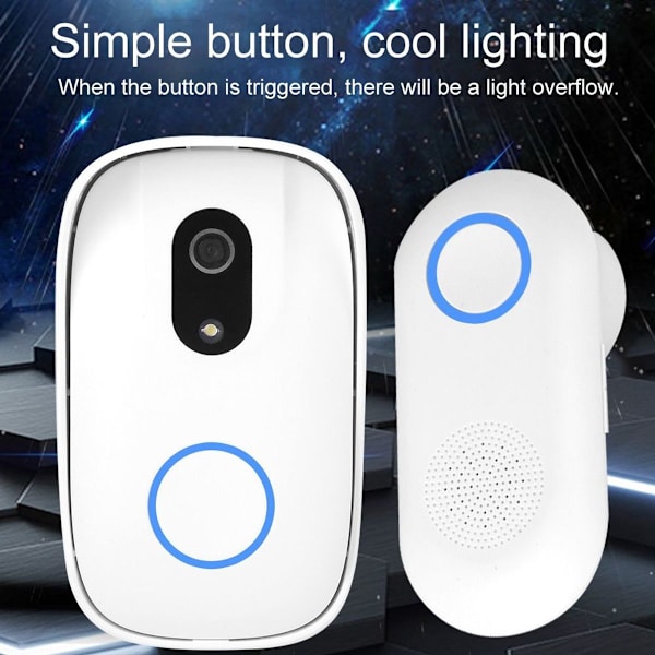 Smart RF trådlös ringklocka WiFi visuell telefon KLB
