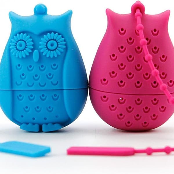 2-pakke løs te-infuser - gjenbrukbar silikon løs te-sil
