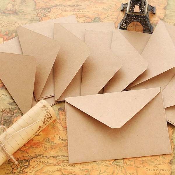 Kuvert 40-pack 11 x 15,3 cm Kartong Kraftpapper Inbjudan