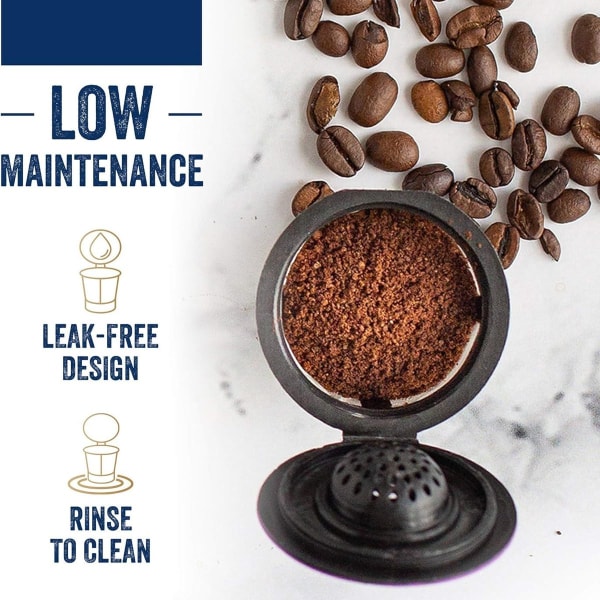 Gjenbrukbar kaffefilter, enkel å bruke (4 stk. per pakke)