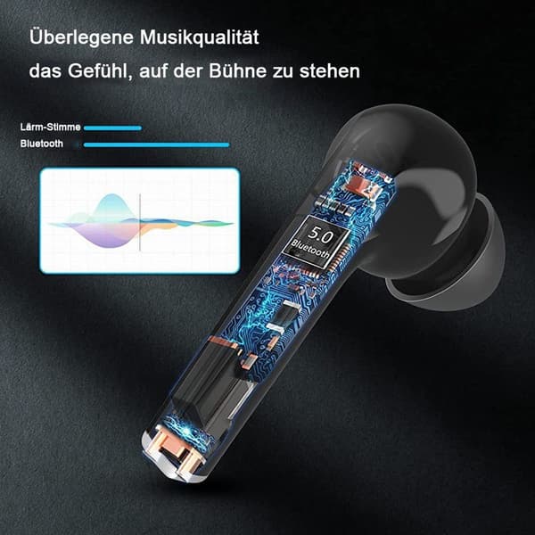 Bluetooth-hörlurar, trådlösa hörlurar, brusreducerande hörlurar