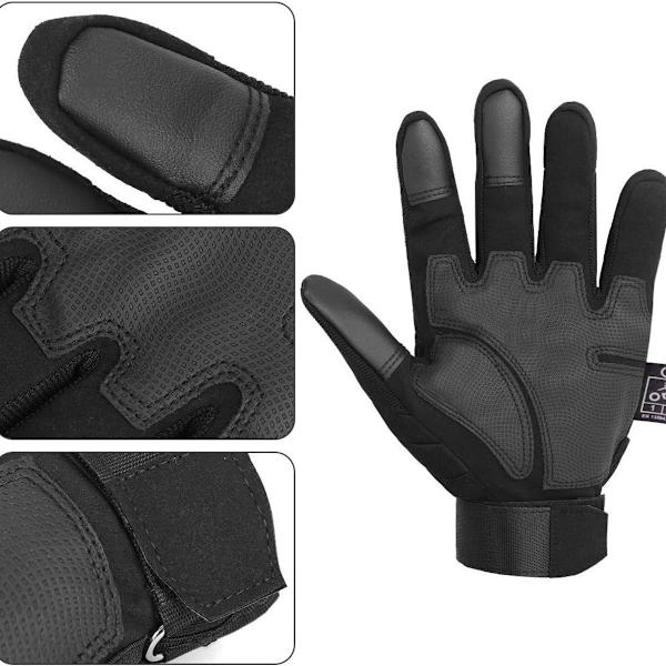 CE-testade motorcykelhandskar, full finger touchscreen, dam/herr