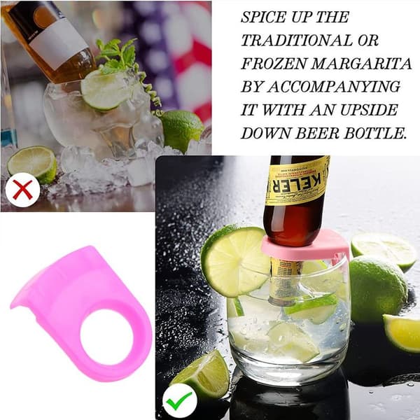 ABS-dryckesklipp, flaskhållare, ölcocktailklämma för rosa