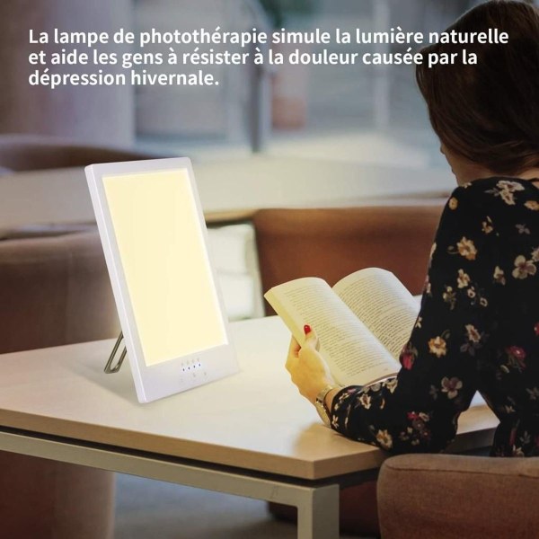 Dagsljuslampa 12000 lux, LED-ljuslampor, simulering av dagsljus KLB