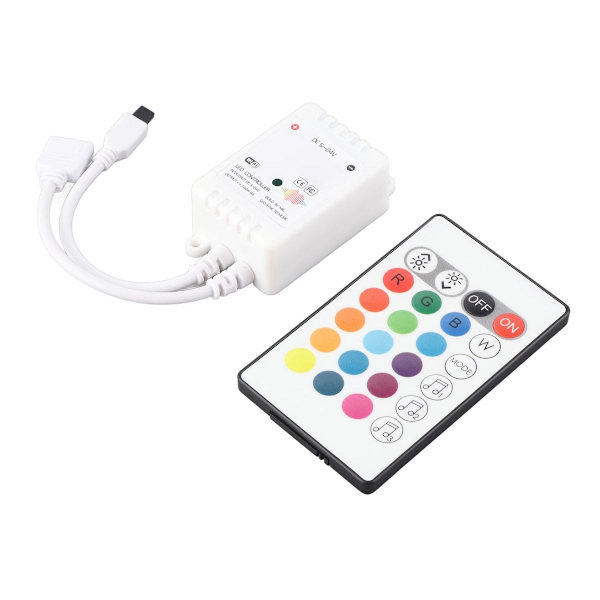 LED-ljusremskontroll, IR, 24 knappar, WiFi, Bluetooth KLB
