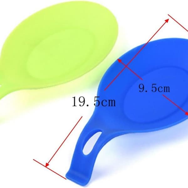 Silikon skedhållare, 5-pack, köksredskapshållare, flexibel, KLB