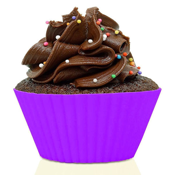 Genanvendelige silikone cupcakeforme, 24 stk.