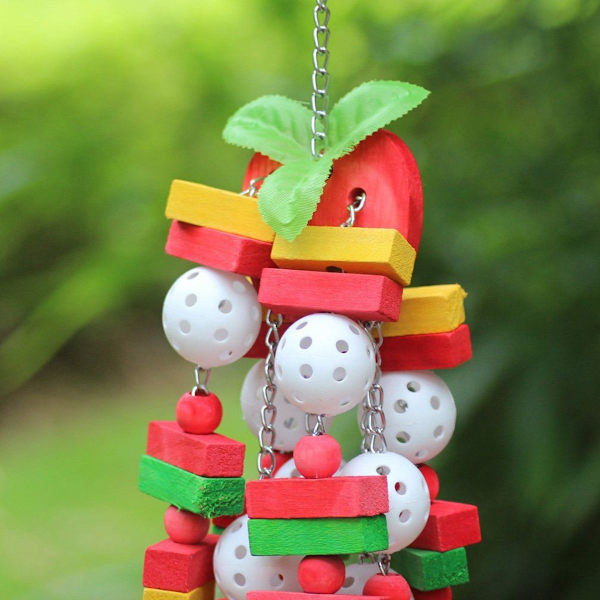 SunGrow fågeltuggleksak från The Perfect Parrot Toys hjälper till med KLB