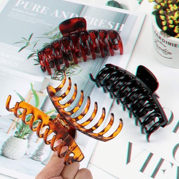 Hårklämma, 6-pack plastklämmor, flickors hårklämmor,