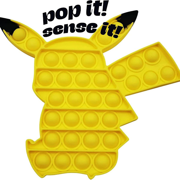 Pikachu - Pop Fidget-leksak för barn och vuxna - Stressavlastande Fidget - KLB