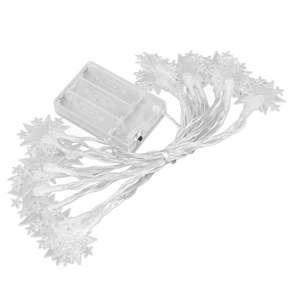 LED-stjernelys, 20 LED, ca. 3,28 m lange, stjernedesign KLB