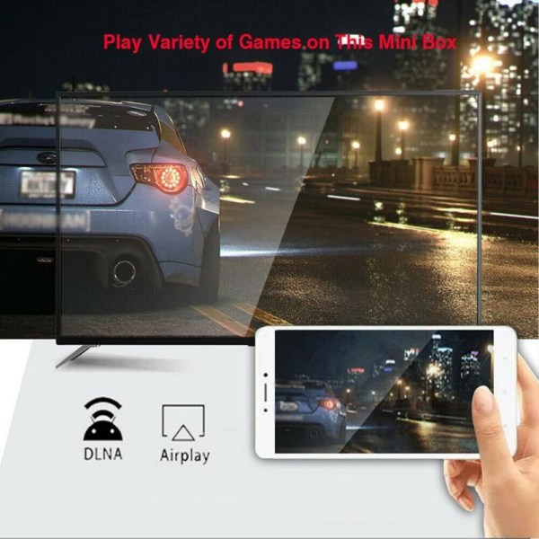 H96 Max Smart Android 9.0 TV Box Quad Core 4K H.265 4GB + 32GB WiFi Media Player